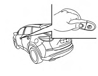 Nissan Murano. Unlocking doors